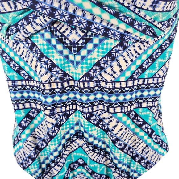 Lands' End Multicolor One-PIece Tummy Control Underwire Size 12 - Picture 3 of 8